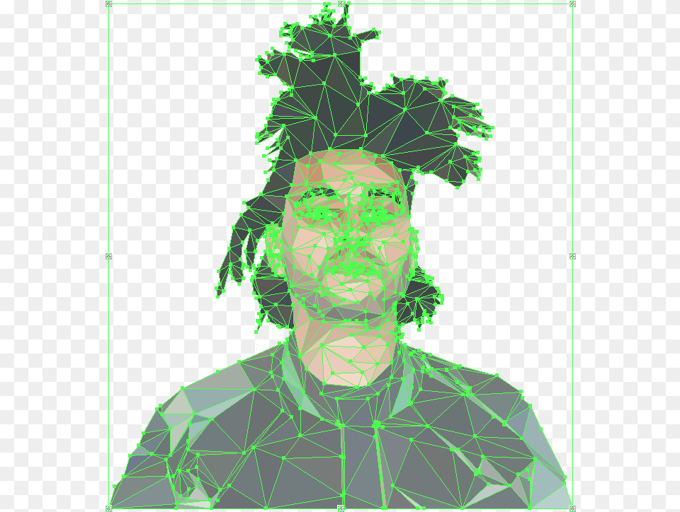 Thank You Weeknd Palm Tree Hair, Art, Graphics, Green, Person Free Png