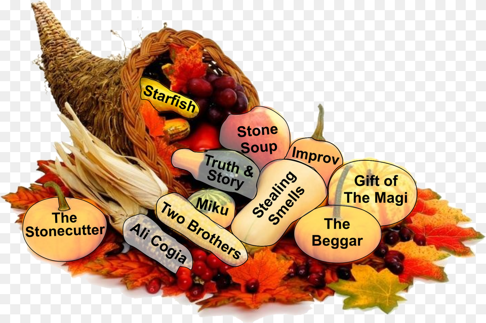Thankful For All The Stories Whats In Your Cornucopia Cornucopia, Food, Fruit, Plant, Produce Free Transparent Png