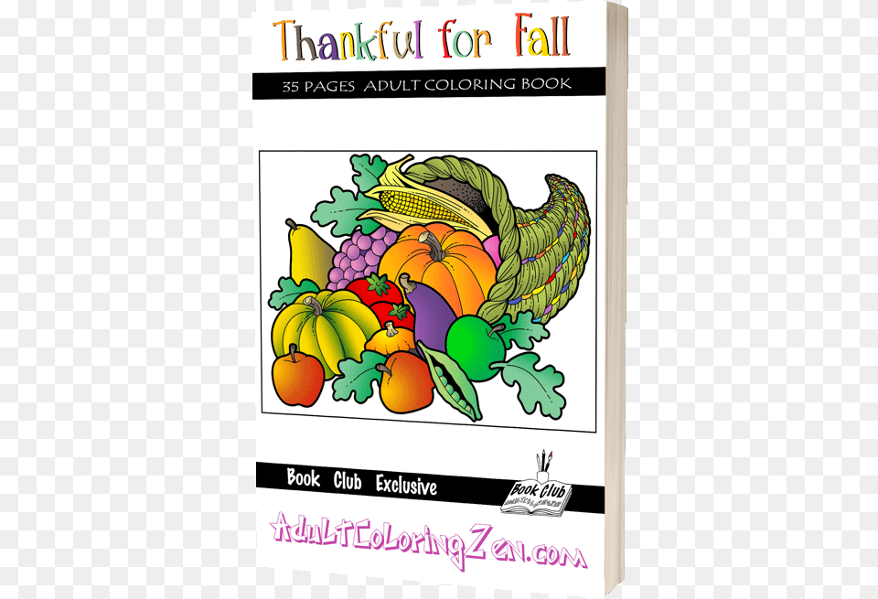 Thankful For Fall Coloring Book Fruit, Banana, Food, Plant, Produce Free Transparent Png