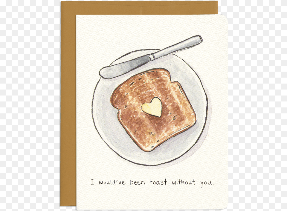 Thankful Toast Card, Bread, Food, Cutlery, Meal Free Png Download