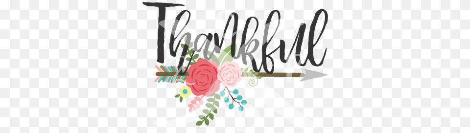 Thankful W Arrow Transfer Garden Roses, Art, Graphics, Floral Design, Pattern Png Image