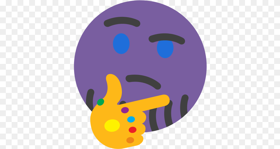 Thankos Thinking Thanos Snap Discord Emoji, Disk Free Png Download