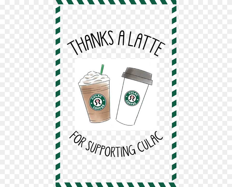 Thanks A Latte Launches To Support Credit Unions Thanks A Latte, Cup, Disposable Cup, Beverage, Bottle Free Png Download