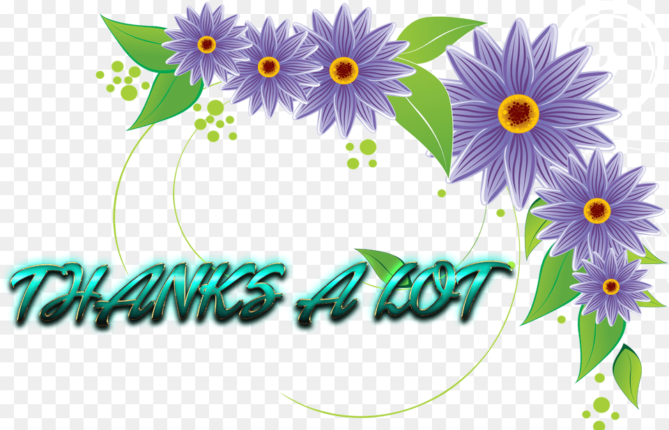 Thanks A Lot Background Flower Background Vector, Art, Daisy, Floral Design, Graphics Free Transparent Png