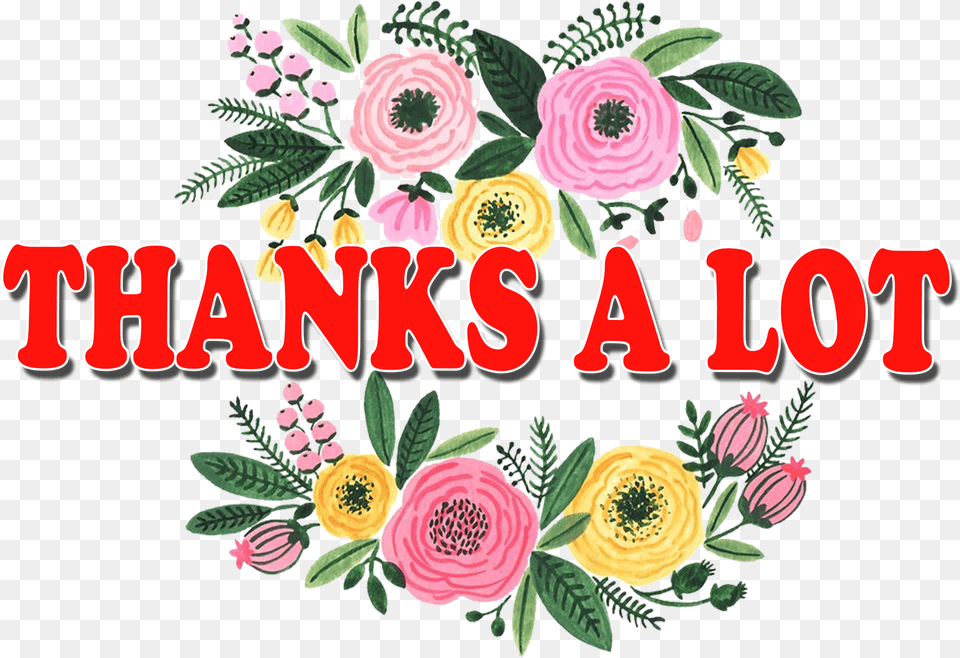 Thanks A Lot Free Images Thanks A Lot, Art, Pattern, Graphics, Floral Design Png
