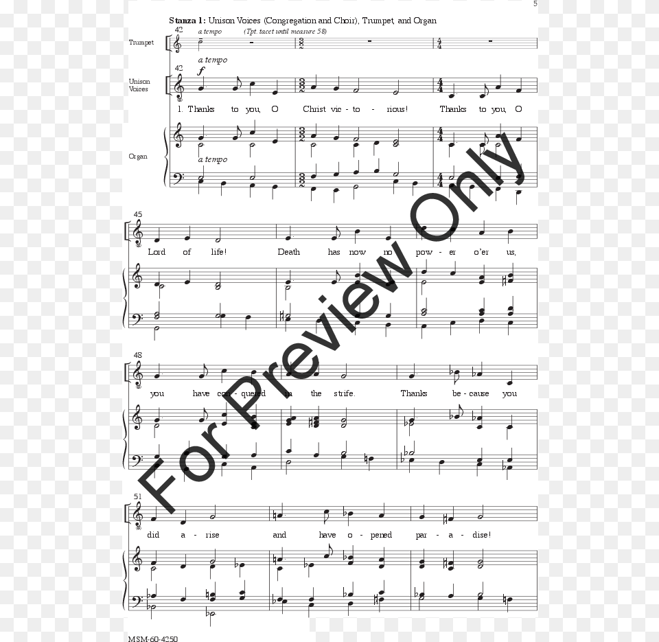 Thanks To You O Christ Victorious Thumbnail Wings Of Apollo Sheet Music, Text, Sheet Music Free Png