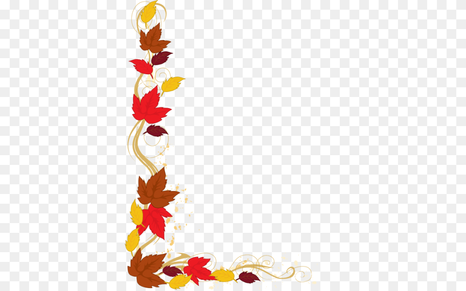 Thanksgiving Borders Clip Art, Floral Design, Graphics, Leaf, Pattern Free Png