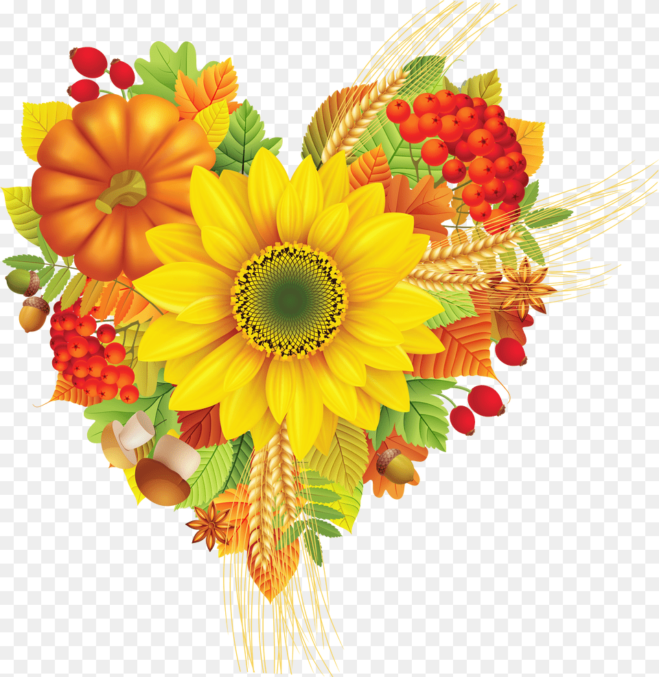 Thanksgiving Break Clipart Fall Flowers Clipart Free Png