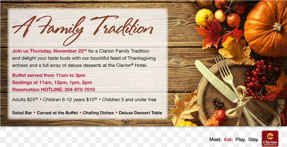 Thanksgiving Buffet November 22nd Clarion Hotel And Calligraphy, Leaf, Plant, Cutlery, Squash Free Transparent Png