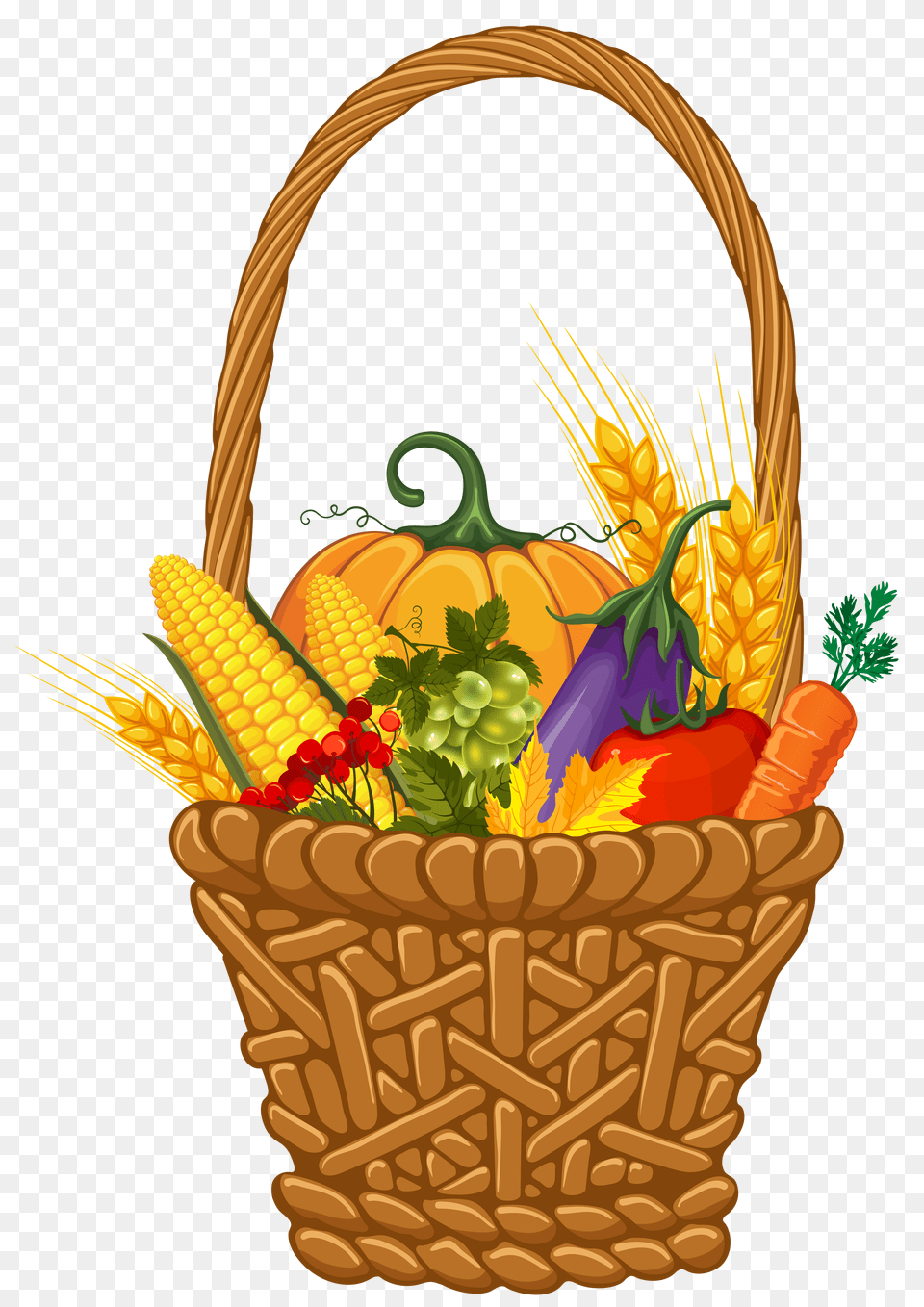 Thanksgiving Clip Art Basket, Dynamite, Weapon, Food, Produce Free Png