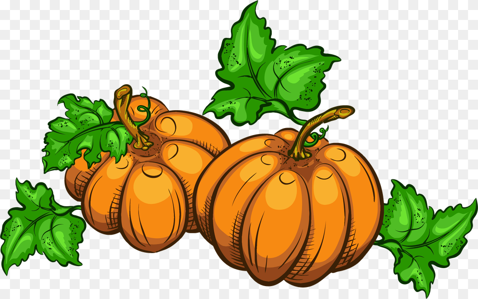 Thanksgiving Clip Art Pumpkins, Food, Plant, Produce, Pumpkin Png Image