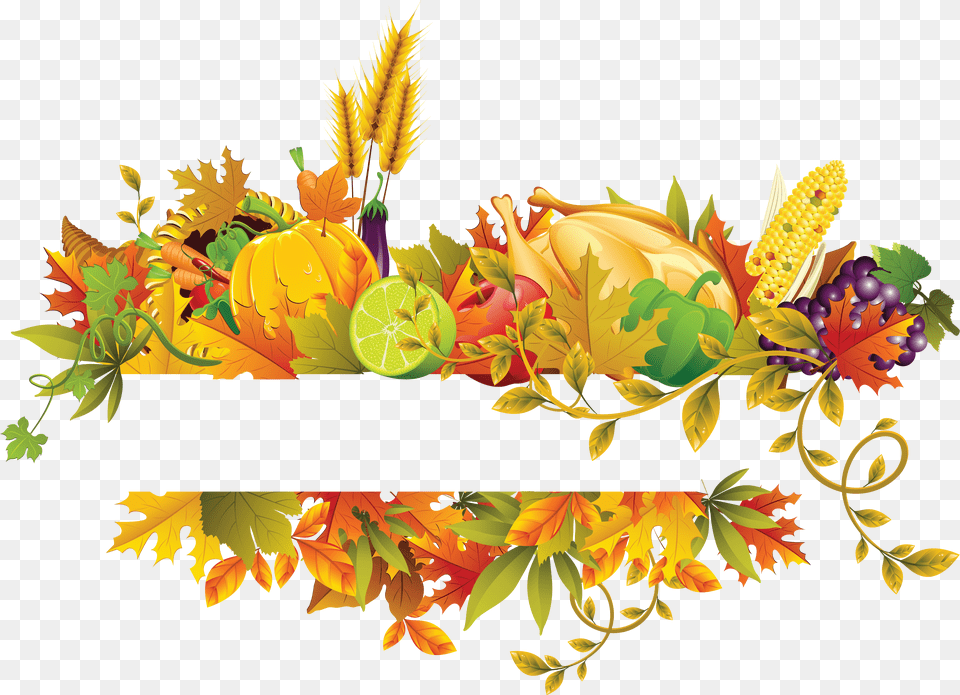 Thanksgiving Clip Art Transparent Fall Flowers Free Png