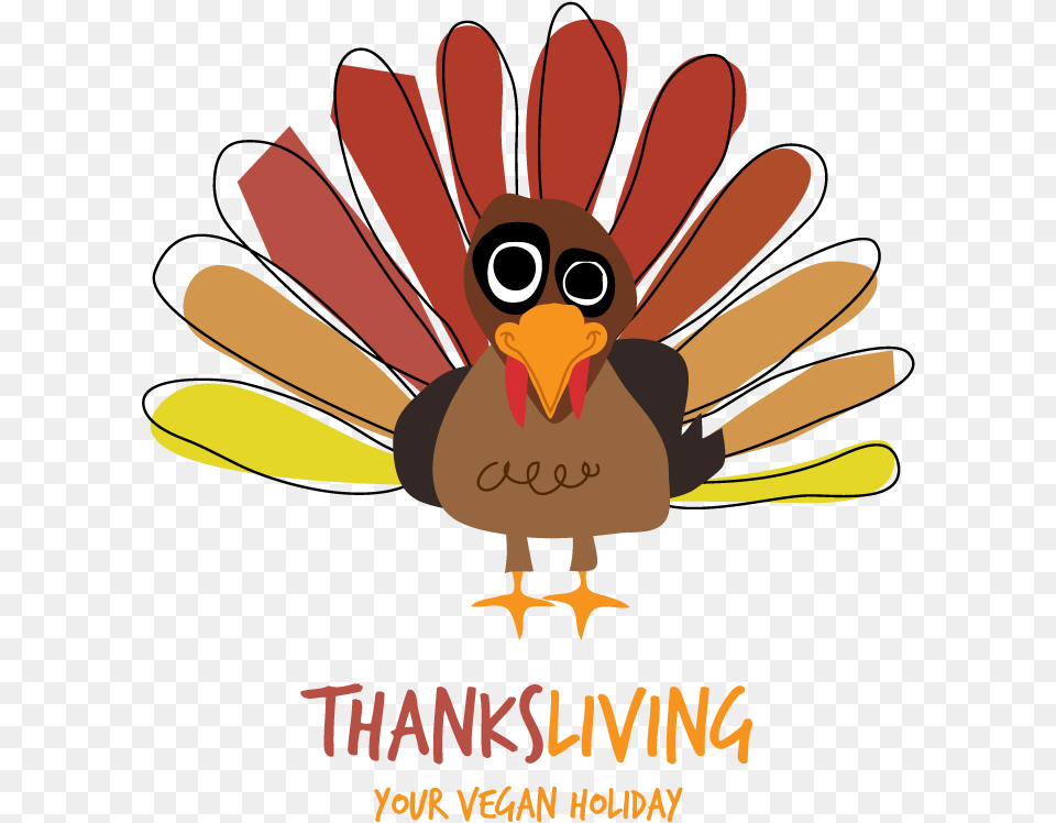 Thanksgiving Clipart Vegan Thanksliving, Animal, Beak, Bird Free Transparent Png