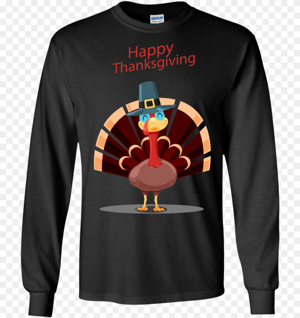 Thanksgiving Day Turkey Funny Cute Ls Ultra Cotton Ugly Sweater Pink Floyd, Clothing, Long Sleeve, Sleeve, T-shirt Free Png Download