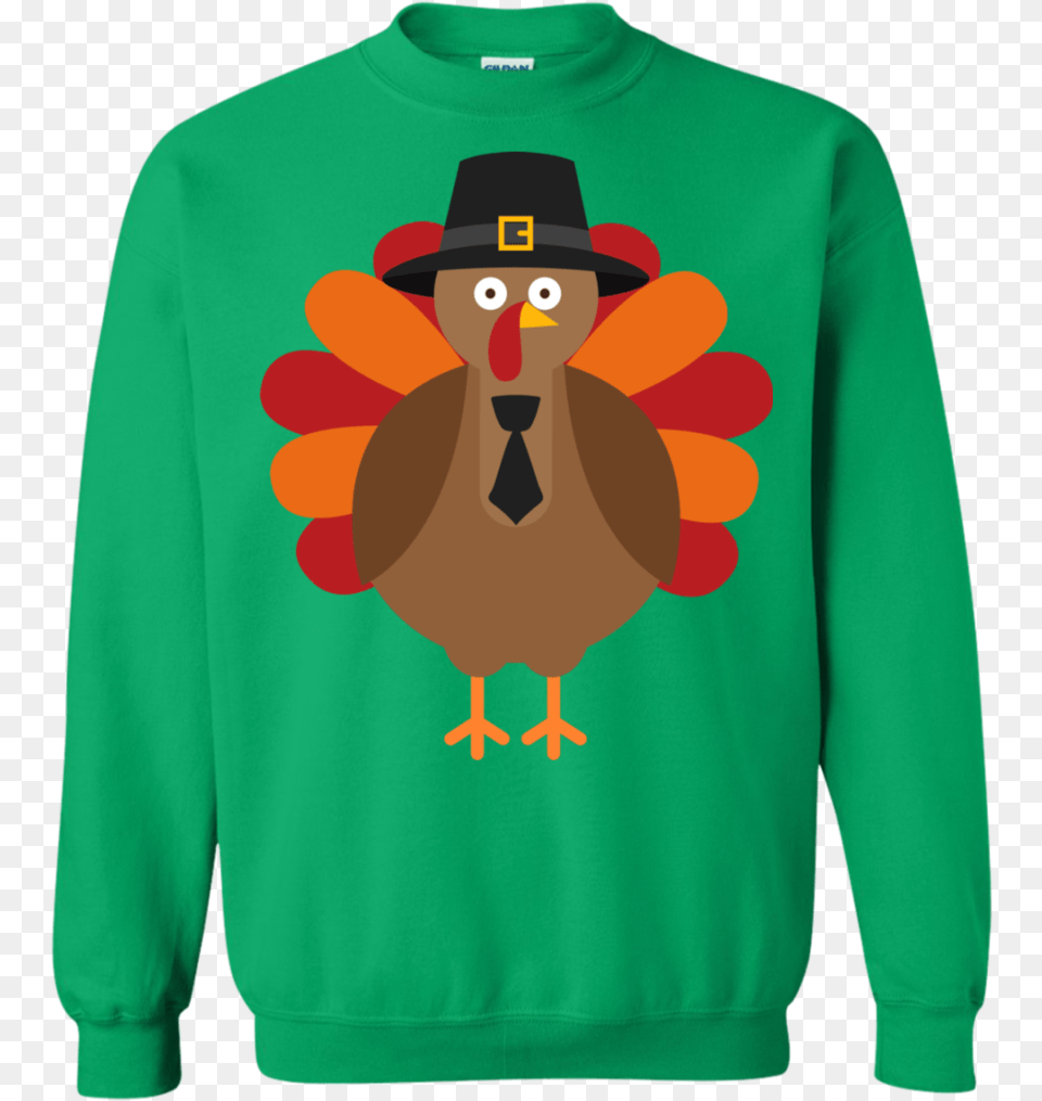 Thanksgiving Day Turkey Funny Fun Cute Ls Shirthoodiesweatshirt Pug Christmas Sweater, Sweatshirt, Clothing, Knitwear, Hoodie Free Transparent Png