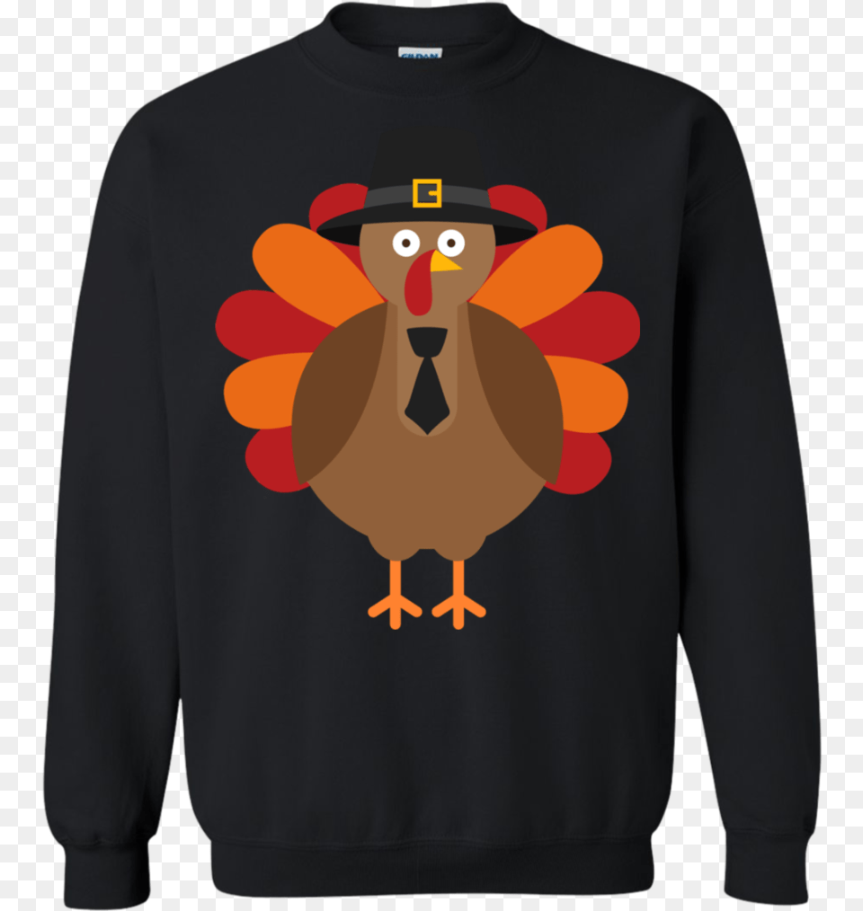 Thanksgiving Day Turkey Funny Fun Cute Ls Shirthoodiesweatshirt Rick And Morty Adidas, Clothing, Knitwear, Sweater, Sweatshirt Free Png