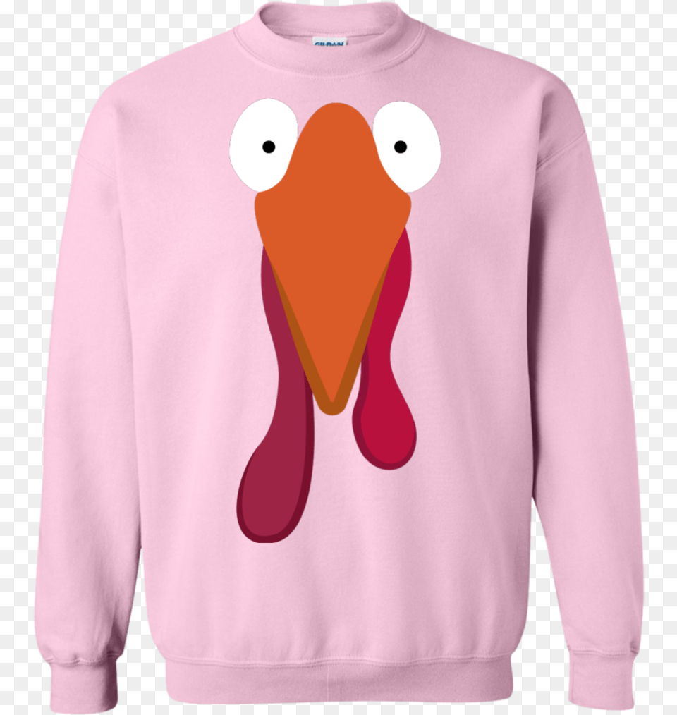 Thanksgiving Dayturkey Funnyfuncute Crewneck Pullover Crew Neck, Clothing, Knitwear, Sweater, Sweatshirt Png Image