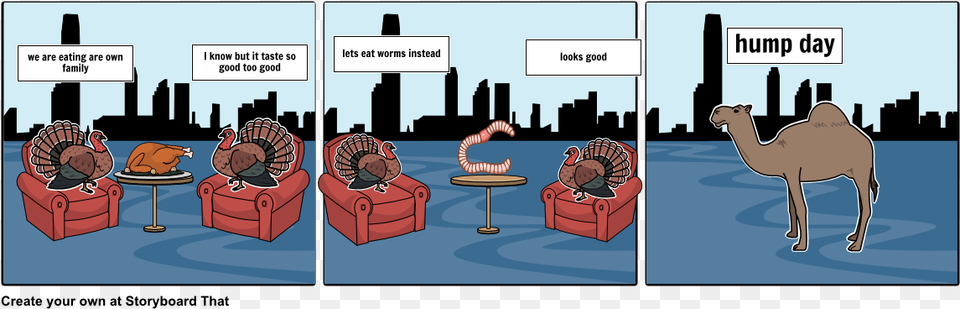 Thanksgiving Dinner Cartoon, Book, Comics, Publication, Chair Png Image
