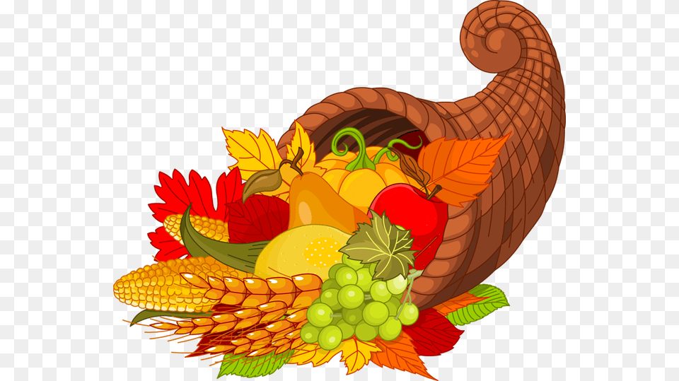Thanksgiving Dinner Cornucopia Clipart, Food, Fruit, Plant, Produce Free Transparent Png