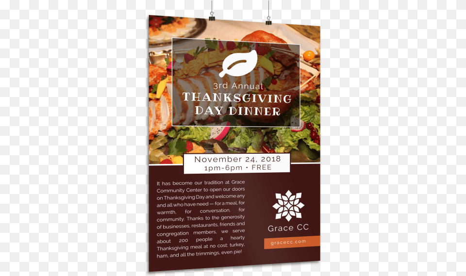 Thanksgiving Dinner Poster Template Preview Banner, Advertisement, Food, Lunch, Meal Free Transparent Png