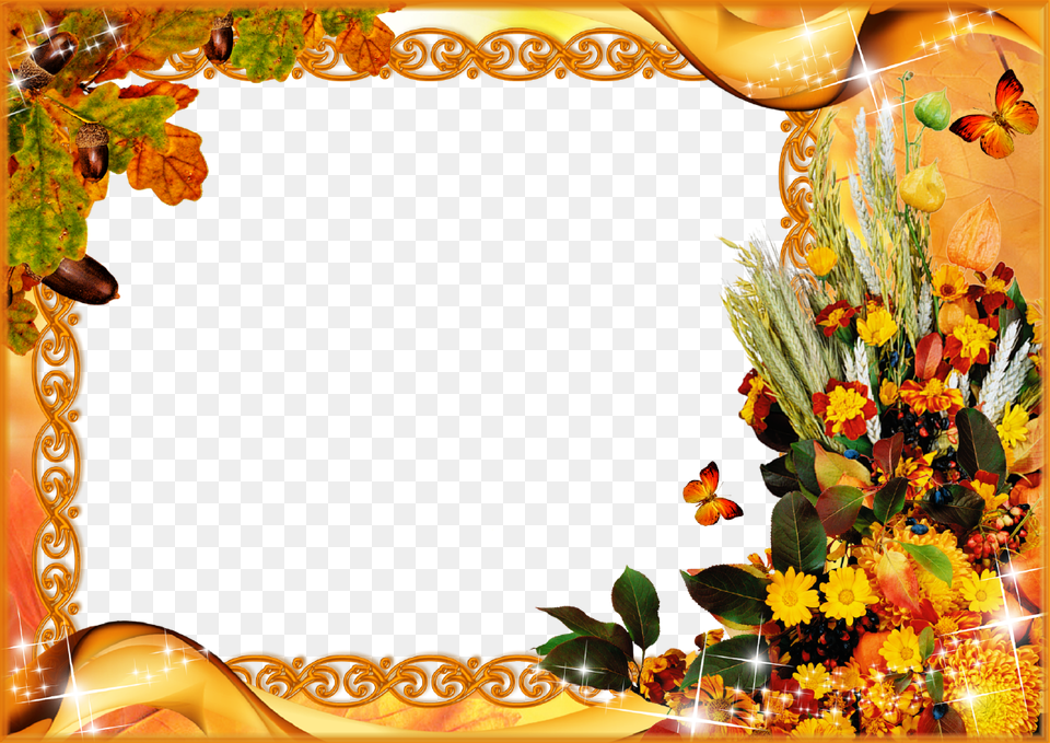 Thanksgiving Frame, Flower, Flower Arrangement, Flower Bouquet, Plant Png