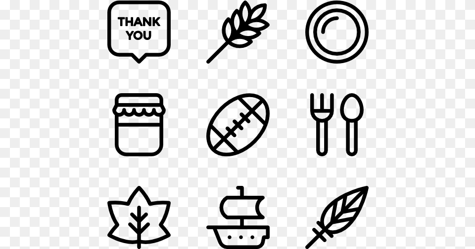 Thanksgiving Graphic Design Icon Vector, Gray Free Png