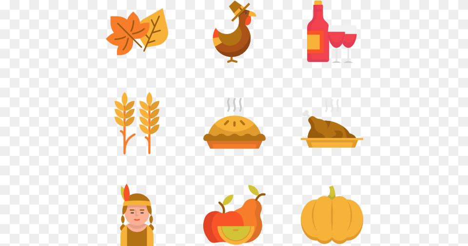 Thanksgiving Icon Thanksgiving Icons, Baby, Person, Food, Leaf Free Transparent Png