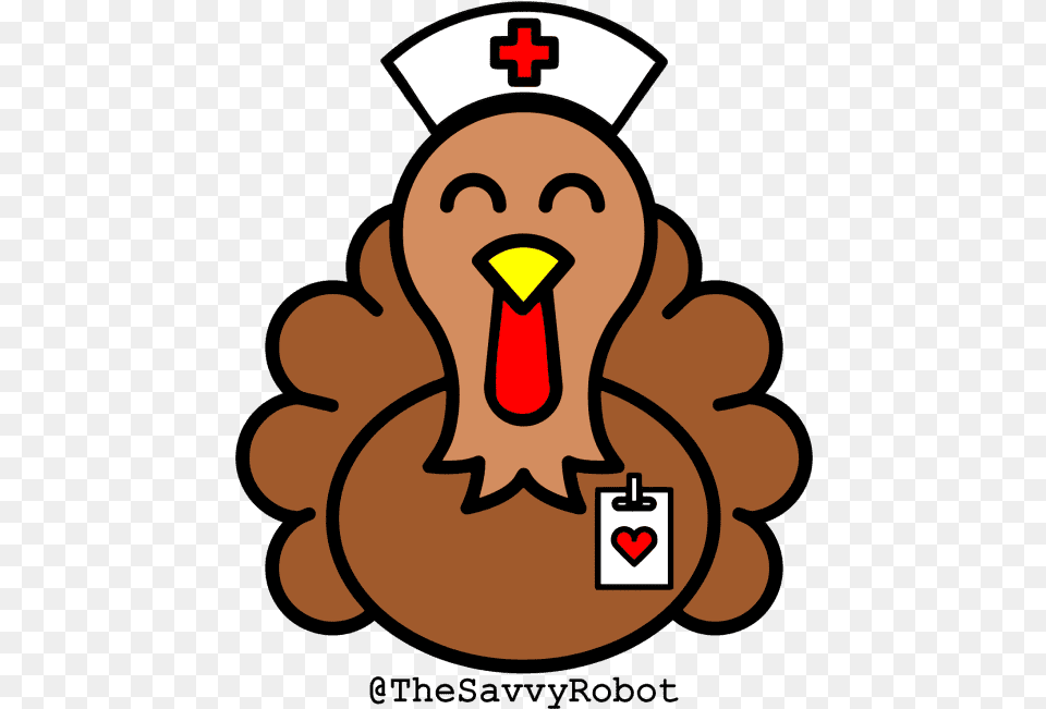 Thanksgiving Nurse Turkey Rainbow Murakami Flower, Logo, Symbol Png Image