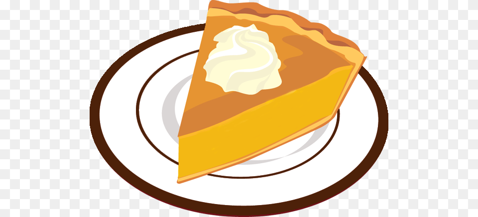 Thanksgiving Pumpkin Pie Clipart, Cake, Dessert, Food, Cream Png