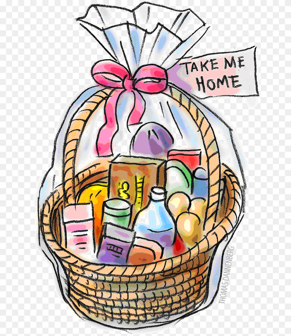 Thanksgiving Raffle Basket Clipart Gift Baskets Clip Art, Person, Face, Head Png