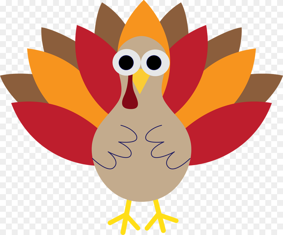 Thanksgiving Turkey Clipart, Animal, Beak, Bird, Fish Png Image