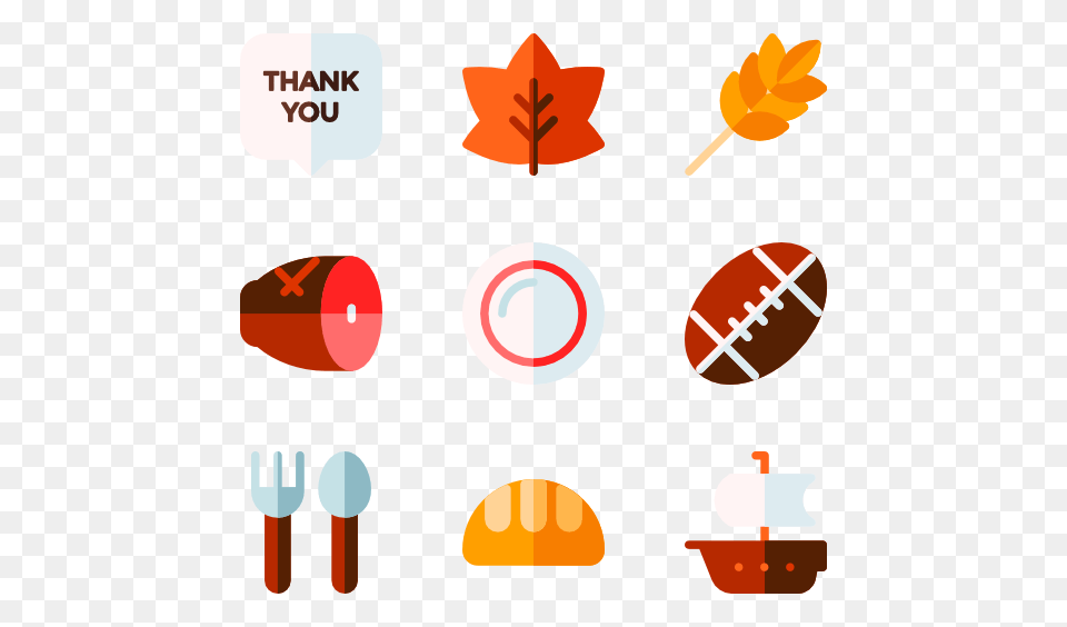Thanksgiving Turkey Icons, Cutlery, Fork, Leaf, Plant Png Image