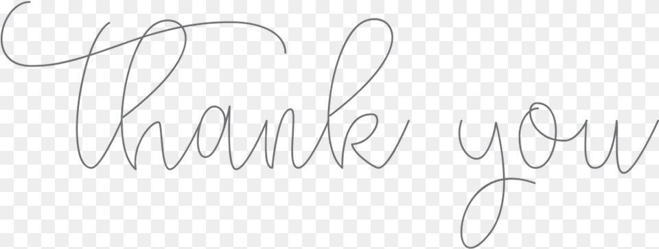 Thankyou Calligraphy, Handwriting, Text Png