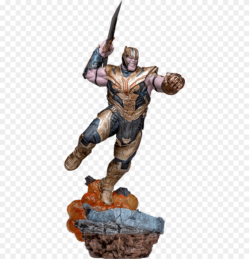 Thanos Endgame Iron Studios, Adult, Male, Man, Person Png Image