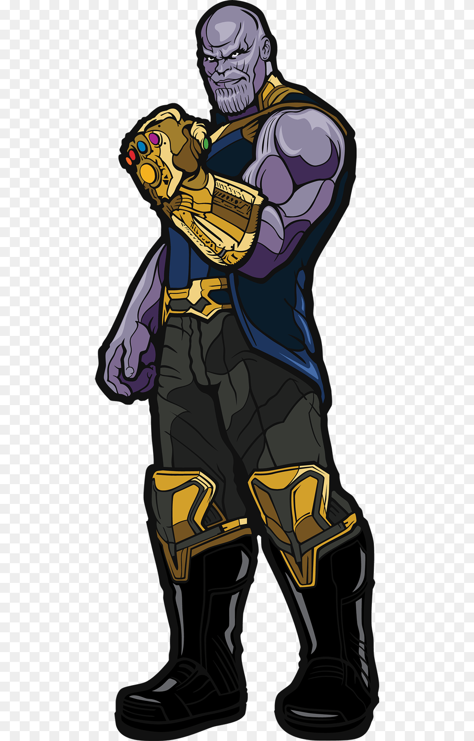 Thanos Figpin Xl Clipart Download Figpin Thanos, Book, Comics, Publication, Adult Free Transparent Png