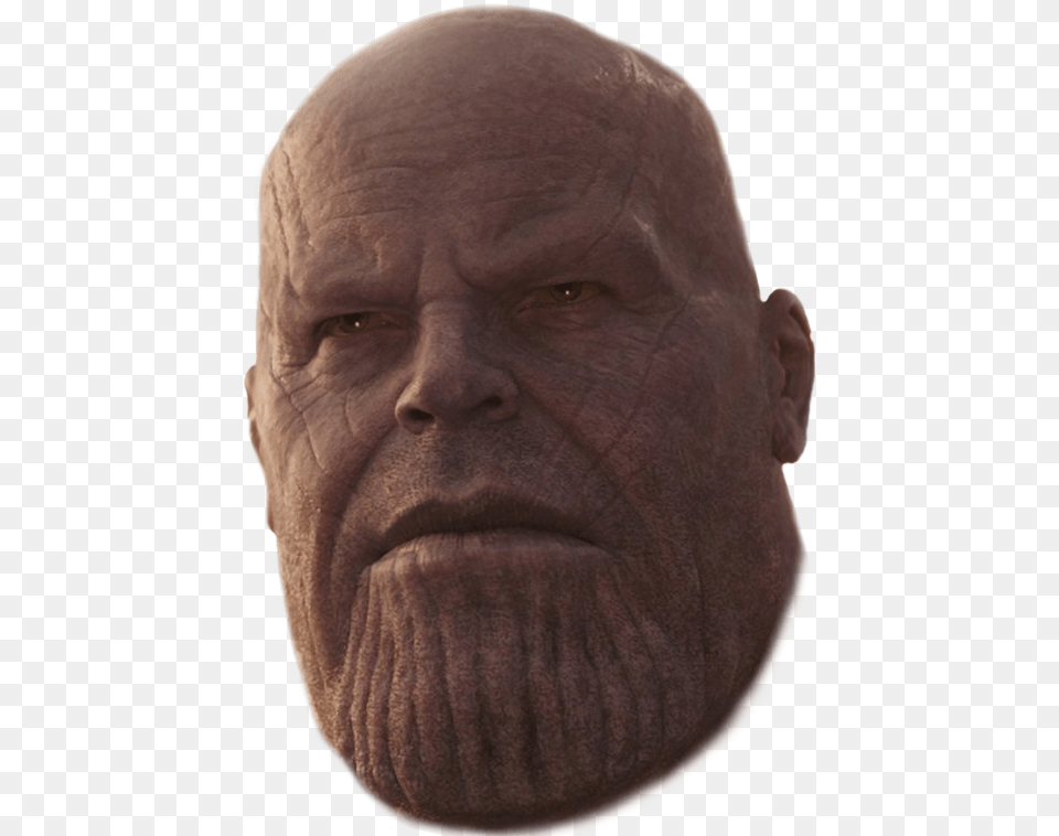 Thanos Head Transparent Background, Adult, Face, Male, Man Free Png