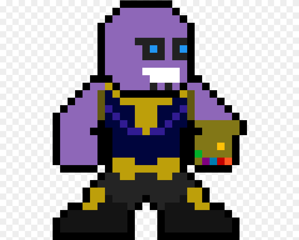 Thanos Pixel Art Avengers Infinity War, First Aid Free Transparent Png