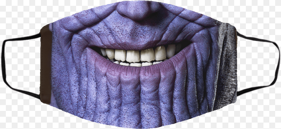 Thanos Smile Marvel Halloween Face Mask, Accessories, Body Part, Mouth, Person Free Transparent Png