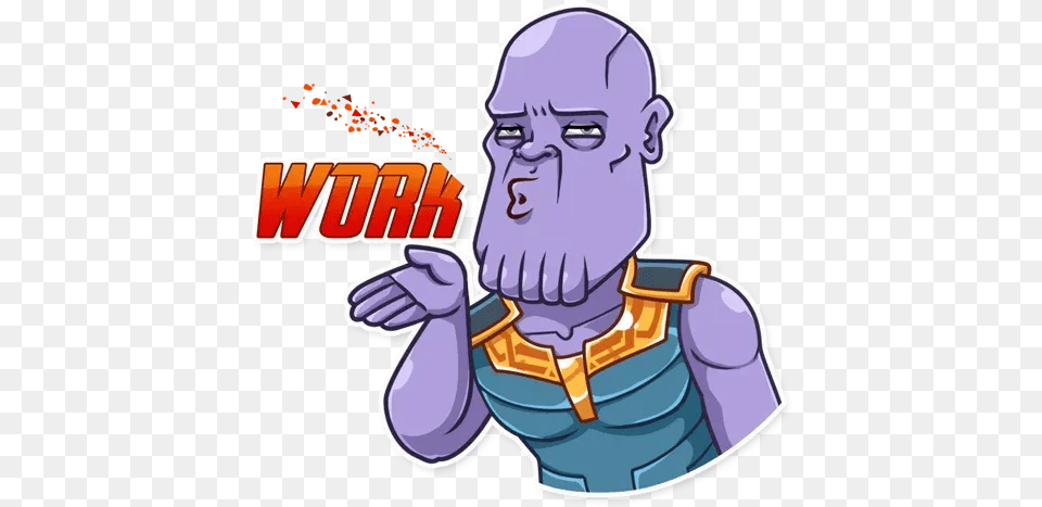 Thanos Whatsapp Stickers Stickers Cloud Cartoon, Baby, Person, Face, Head Free Png