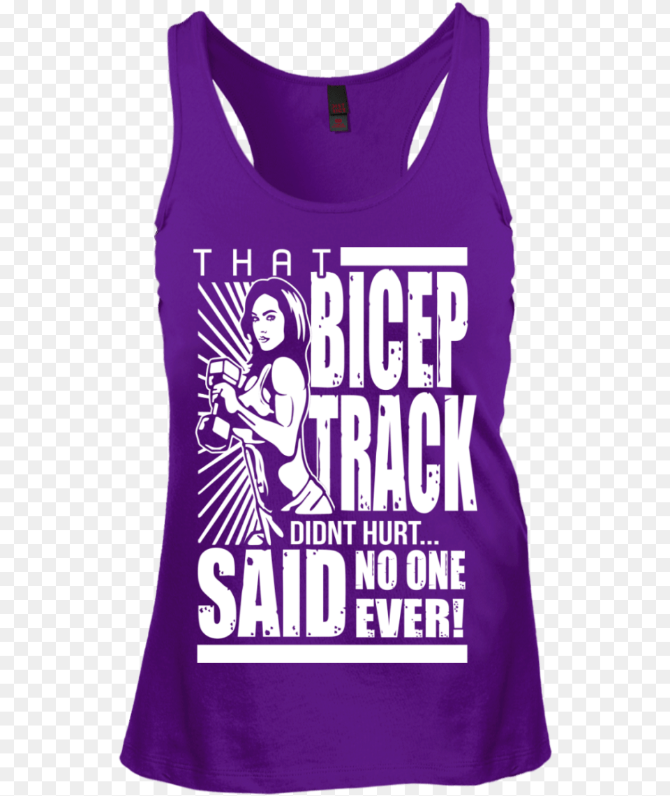 That Bicep Track Racerback Tank Top Active Tank, Clothing, Tank Top, Adult, Person Free Png
