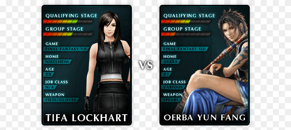 That One Is Currently Extremely Close Tifa Vs Aerith, Adult, Female, Person, Woman Png Image