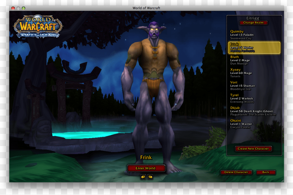 That S A Picture Of My Wow Character Frink World Of Warcraft, Adult, Male, Man, Person Free Transparent Png