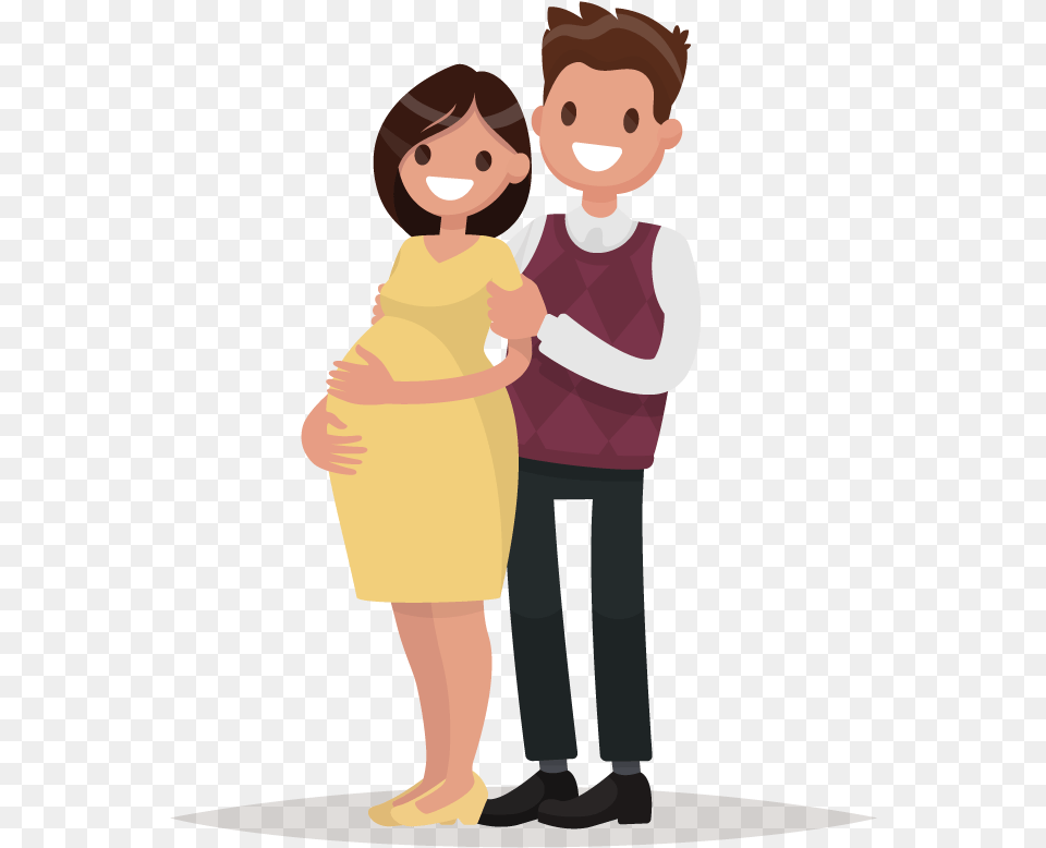 That S Where Parent Step By Step Comes In Parent Step Pregnant Couple Clipart, Person, Baby, Face, Head Png