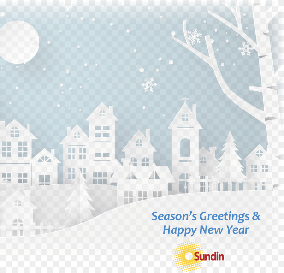 That Was Our Goal With This Year39s Holiday Card Winter Snow Urban Countryside Landscape City Village, Art, Graphics, Neighborhood, Nature Free Transparent Png