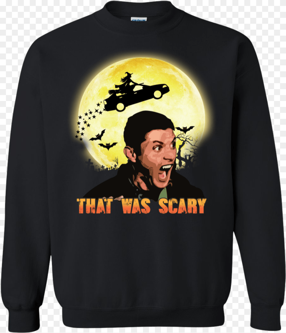 That Was Scary Jared Padalecki Halloween Sweatshirt Yosemite Park T Shirts, Clothing, Sweater, Knitwear, Hoodie Png Image