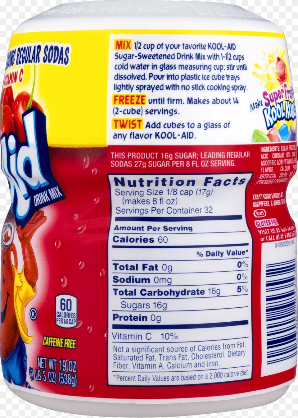 Thats An Old Label Though Kool Aid Soft Drink Mix Cherry 19 Ounces, Animal, Bird, Bluebird, Blue Jay Free Png