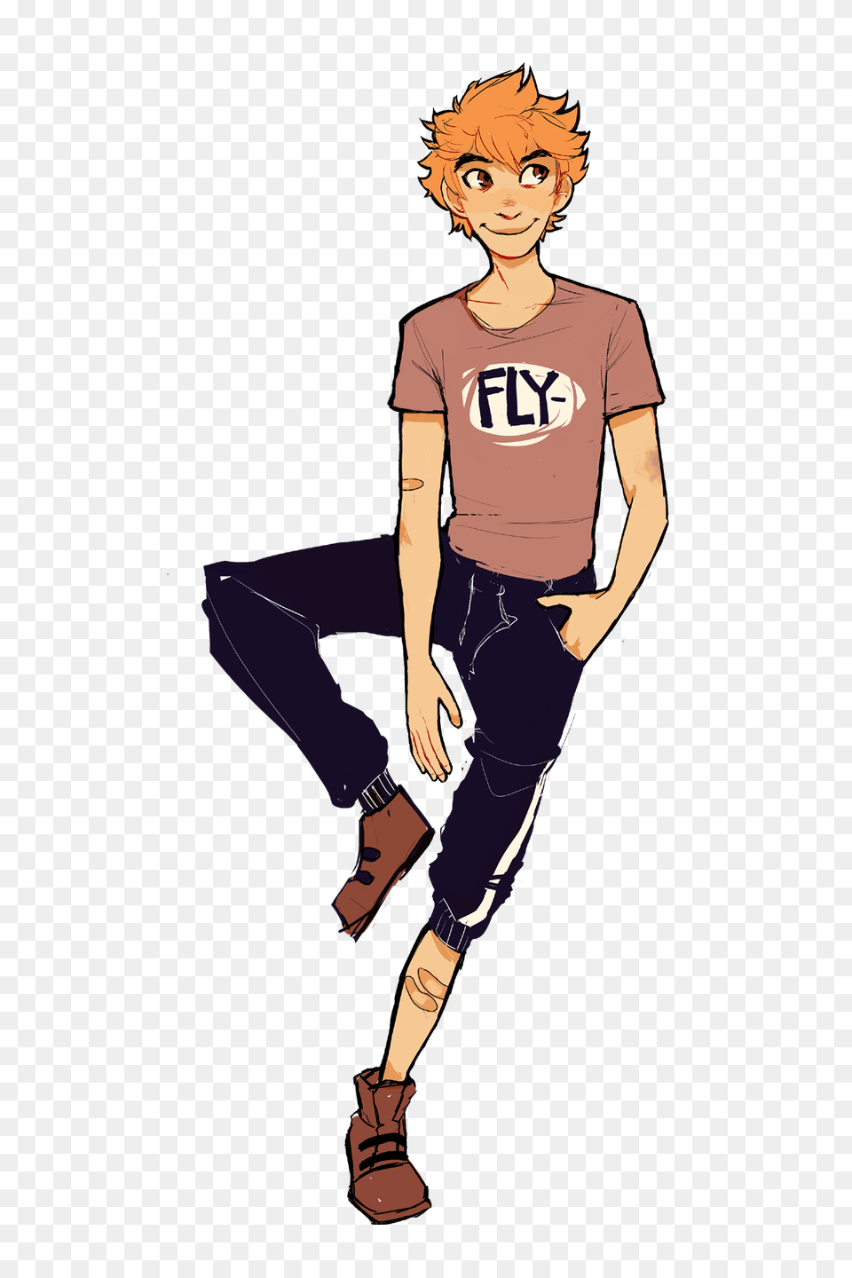 Thats Pretty Cool Haikyuu Haikyuu Anime And Hinata, Book, Publication, Pants, T-shirt Png Image