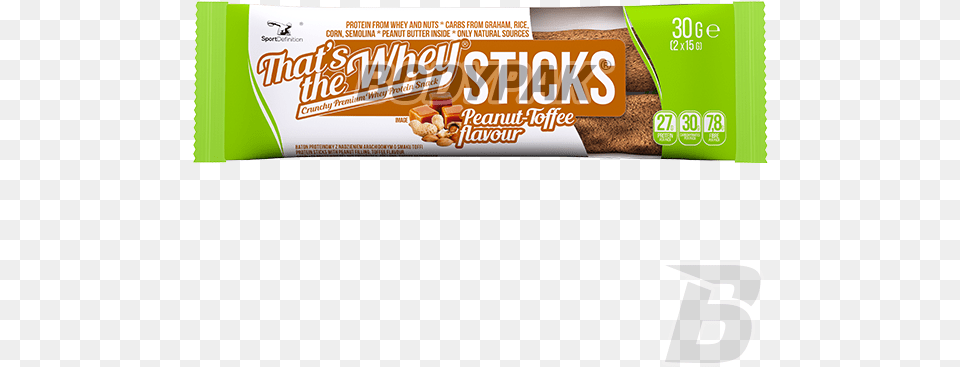 Thats The Whey Stick Peanut Toffee Snack, Food, Sweets, Candy Png Image