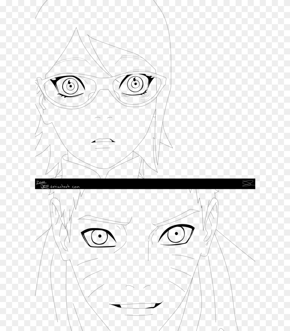 Thats What Makes It Real Sarada Naruto Gaiden Lineart, Sword, Weapon, Text, Firearm Png