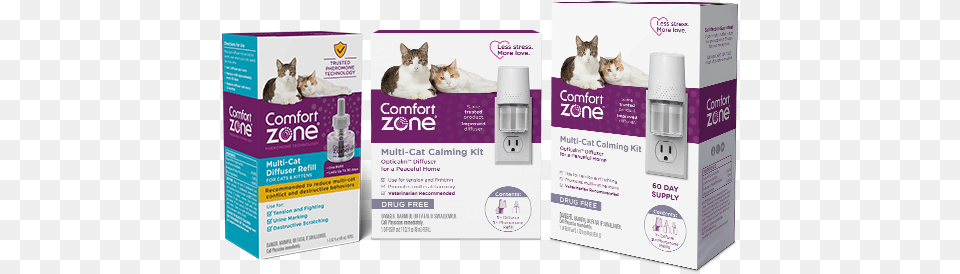 The 1 Brand In Cat And Dog Behavior Management Comfort Zone Cat Treat, Advertisement, Poster, Animal, Mammal Free Png Download